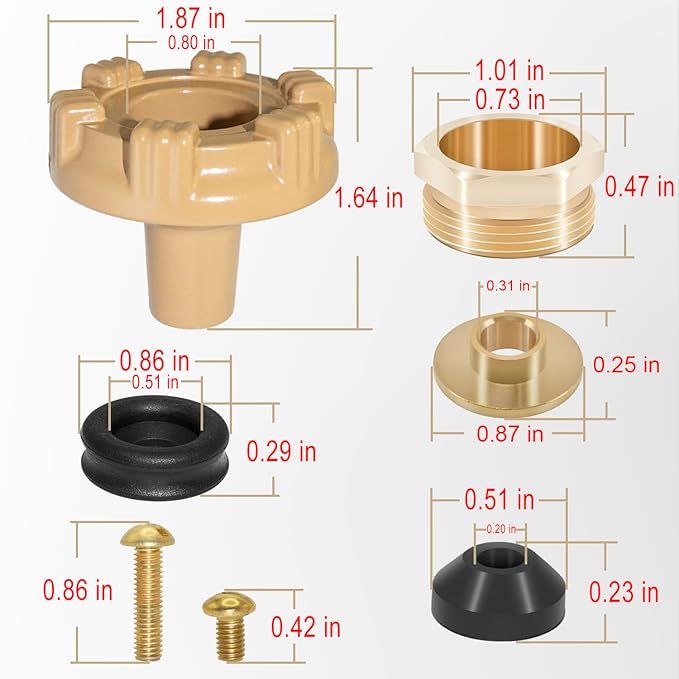 RK-17MH Outside Faucet Repair Kit Metal Handle Compatible with Woodford Model 17