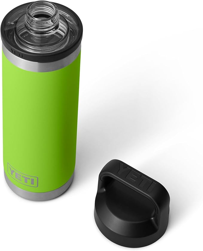 YETI Rambler 18 oz Bottle, Leakproof, Vacuum Insulated, Stainless Steel with Chug Cap, Venom