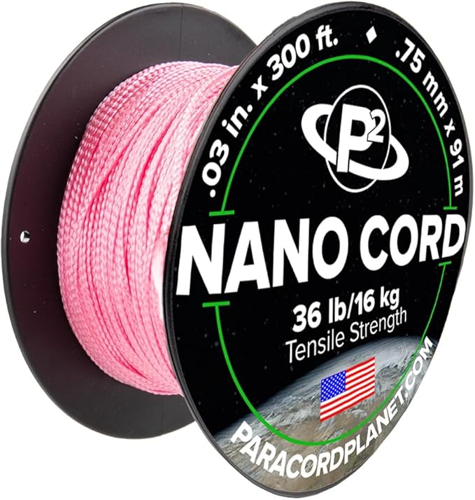 Paracord Planet Nano Cord –Lightweight Nylon Nano Paracord – Great for Arts & Crafts, Home Décor, Camping and More!