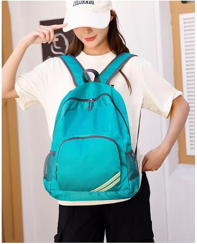 Geboldil Men's and women's waterproof backpack traveling backpack peacock green