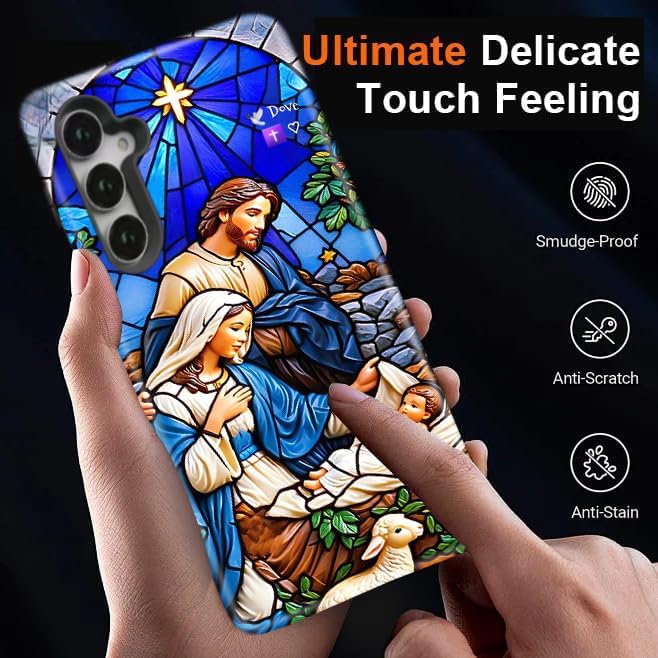 Compatible for Samsung Galaxy S26 Ultra 5G Case, Dual Layer Heavy Duty 2 in 1 Shockproof Protective Phone Case,The Holy Family