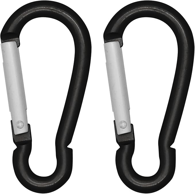 LESHIRY Large Carabiners Keychain 3" Aluminum D Shape Premium Durable D-Ring Carabiner Clip Hook Camping Accessories Snap Link Key Chain Durable Improved Design