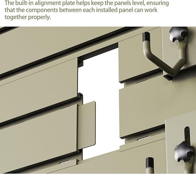 Gun Racks for Wall, Heavy-Duty Aluminium Slatwall Panels Gun Wall Mount Storage, 10 Pieces Panels