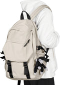 coowoz Casual Daypack Large upgraded version College Laptop Backpack for Men Women Water Resistant Lightweight School Bag Travel Rucksack for Sports High School Middle Bookbag for girls Size L(Khaki)