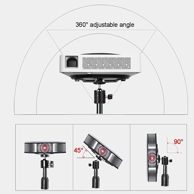 Projector Floor Stand, Folding Portable Tripod Mount - Adjustable Height 29" to 70"