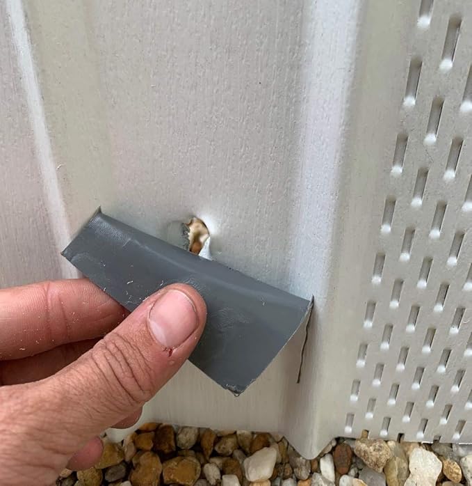A.A Stick N Repair Cracked Bathtub, Pool Liner, Roof, Skylight, Vinyl Skirting, Siding Repair Kit (Tan)