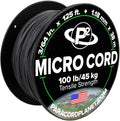 Paracord Planet Micro Paracord – Thin Braided Cord for Crafting, Fishing, and DIY Projects in 125 ft Spools – Gunmetal
