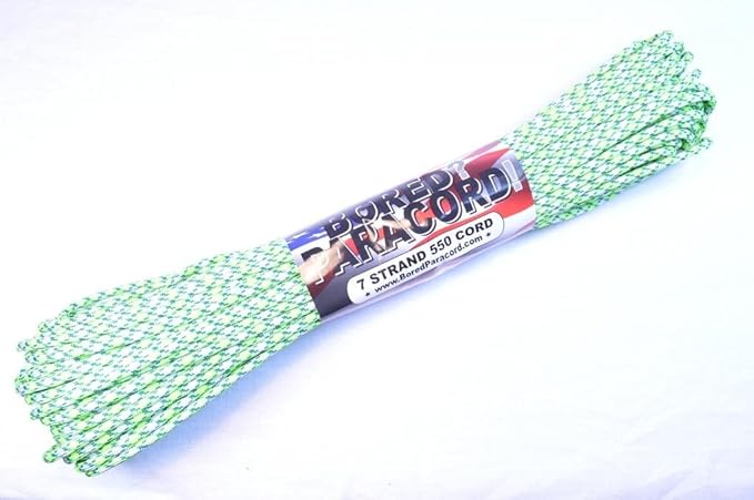 BORED? PARACORD! 550 lb Paracord – Ideal for Crafting, DIY Projects, Camping, Military & Active Outdoors – 300+ Colors – Tactical Parachute Cord Type III – Strong - Island 50 Feet