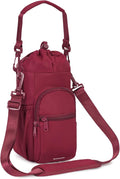 sportsnew Water Bottle Holder with Strap 32oz 40oz Insulated Water Bottle Carrier Sling Bag with Phone Pocket Crossbody