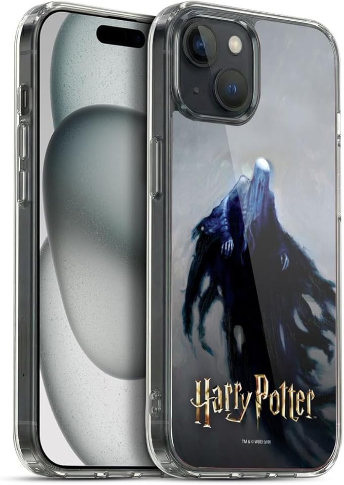 Head Case Designs Officially Licensed Harry Potter Dementor Prisoner of Azkaban II Gel Case [Military Grade Protection] Compatible with Apple iPhone 15 Plus and Compatible with MagSafe