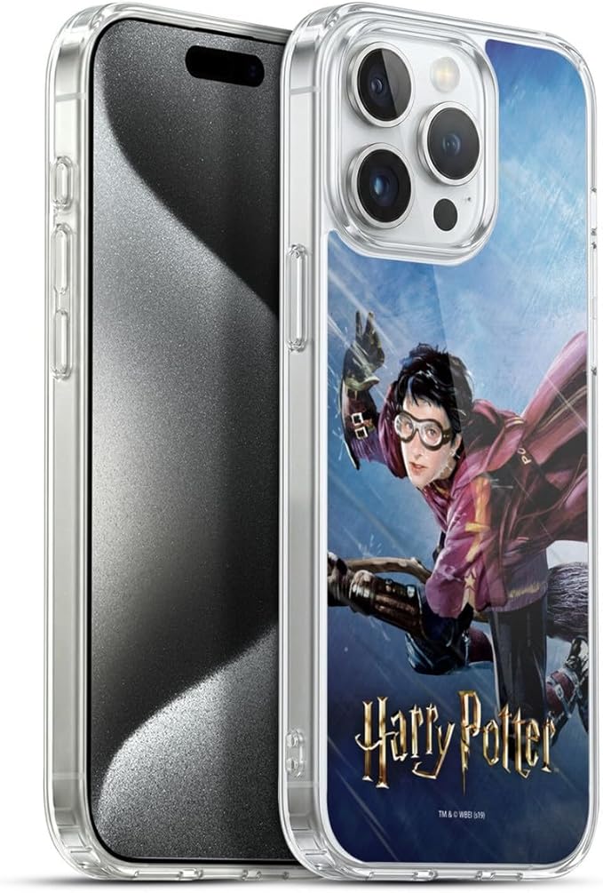Head Case Designs Officially Licensed Harry Potter Quidditch 1 Prisoner of Azkaban II Gel Case [Military Grade Protection] Compatible with Apple iPhone 15 Pro Max and Compatible with MagSafe