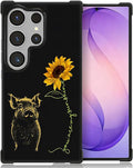 for Samsung Galaxy S26 Ultra Case,Graphic Design for Girl Boy Soft Silicone Hard Acrylic Shock Protection Designed for Samsung Galaxy S26 Ultra Pig Sunflower Yellow Sunshine Pattern