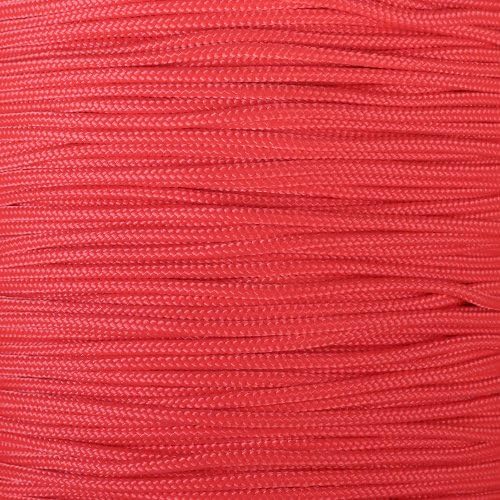 Paracord Planet 325 Paracord – 3 mm Type II Nylon Parachute Cord with 3 Inner Strands (Scarlet Red, 1000 ft)