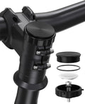 SUPMEGA Bike Mount for AirTag (Gen 1 & 2), Hidden Bicycle Stem Cap Mount for AirTag, Anti-Theft Bike GPS Tracker Accessory Waterproof Holder for Bicycles with Headset Cap Size of 1-1/8" & 1-1/4"
