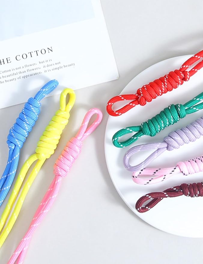 8/13/18/20/30 Pack Paracord Keychain Rope Bag Charms Colorful Braided Charms for Key Chain Purse Backpack Handbag