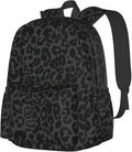 cfpolar 17 Inch Backpack Dark Gray Cheetah Leopard Print Laptop Bag Shoulder Bag School Bookbag Casual Daypack For Boys Girls
