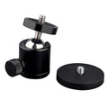 ULIBERMAGNET 24lb Magnetic Camera Mount with Mini Ball Head, Super Strong Rubber Coated Neodymium Magnet, 1/4''-20 Male Thread Stud for Security Camera