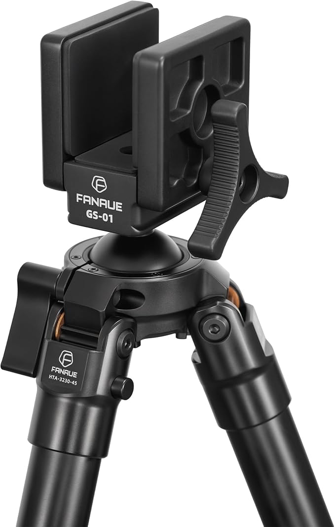 FANAUE Aluminum Alloy Tripod with High Strength Structure,Durable,Adjustable,360° Rotation Ball Mount,Shooting, Hunting & Outdoor Activities