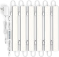 ASOKO Under Cabinet Led Light Plug in, Dimmable Daylight White 4000K, 6 Pack 12 inch Linkable Under Counter Lights 2500lm for Kitchen, Shelf, Workbench, Cupboard, Upgrade ETL Listed Plug 24V
