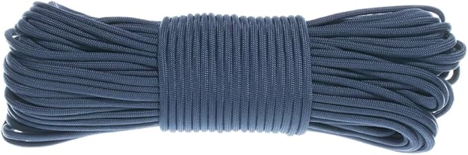 Paracord Planet Solid Color 550lb Paracord – 7 Strand Type III Nylon Cord for Indoor and Outdoor Tasks – FS Navy Blue (10 ft)