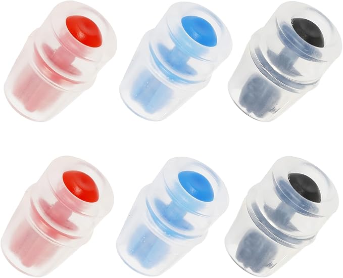 6PCS Silicone Bite Valve Replacement Nozzles, Bite Valve Replacement Sheath for Water Bladder Reservoirs, Hydration Pack Bite Valve Sheath Safe Nozzle Mouthpiece Replacement Compatible with Osprey