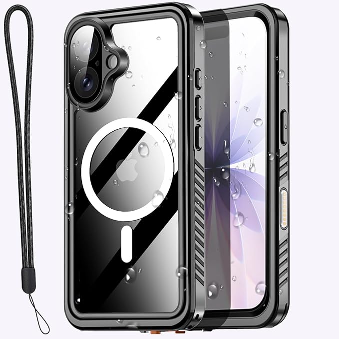 AICase for iPhone 17 Case Waterproof Clear with MagSafe Water Proof/Snowproof/Dustproof/Shockproof,IP68 Certified 360 Full Body Protection Fully Sealed Underwater Cover for iPhone 17 6.3"