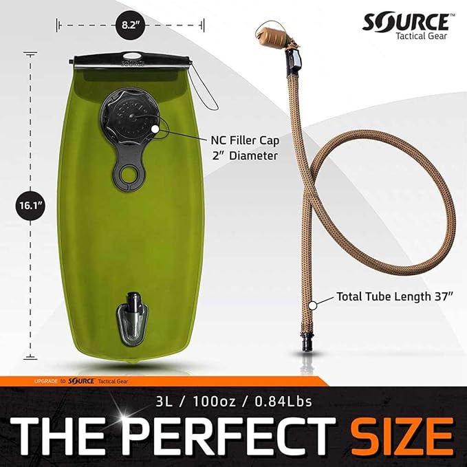 Source Wxp Storm Valve Black Hydration Reservoir System
