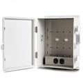 Namunanee Outdoor Electrical Junction Box, ABS Water Resistant Enclosure with Internal Mounting Panel & Hinged Cover (13" H* 9.2" L* 4.6" W & Outlet)