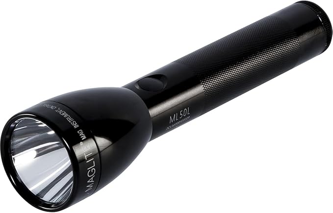 Mag Instruments ML50L Maglite LED 2-Cell C Blister Flashlight Pack, Black