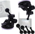 Suction Cup Mount for Garmin Dash Cam Mini/Mini 2/Min 3 30 35 45 46 55 56 65W 66W 67W X110 X210 X310/Speak Plus & Nuvi GPS - 4 Ball Head