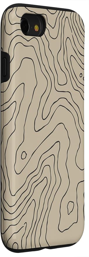 Coyote Country Guide Lines Topographical Contour Map Case for iPhone SE (2020) / 7 / 8