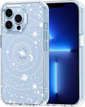 MOSNOVO Case for iPhone 13 Pro, [Buffertech 6.6ft Military-Grade Drop Protection] [Anti Peel Off Tech] Clear TPU Bumper Phone Case Cover Design - Galaxy