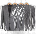 BEISHIDA 120PCS 35.5 Inch Plastic Garment Bag-Plastic Clear Dry Cleaner Laundry Bags for Clothes Cover Hanging Clothes Storage for Coat Suit Shirt Jacket Skirt