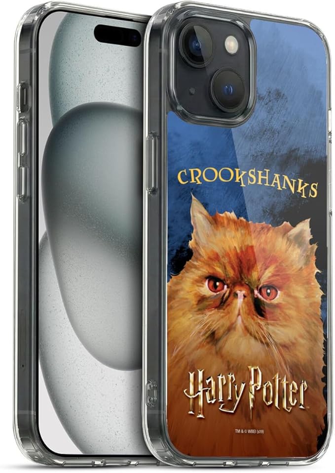 Head Case Designs Officially Licensed Harry Potter Crookshanks Prisoner of Azkaban II Gel Case [Military Grade Protection] Compatible with Apple iPhone 15 and Compatible with MagSafe