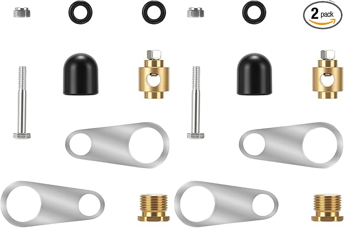 MEASUREMAN Yard Hydrant Repair Kit, Frost Proof Outdoor Faucet Replacement Parts with Plunger & Seals (Pack of 2)