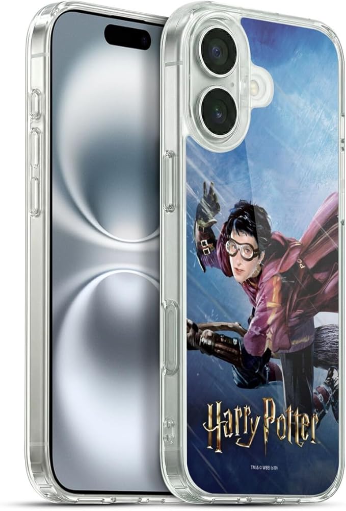 Head Case Designs Officially Licensed Harry Potter Quidditch 1 Prisoner of Azkaban II Gel Case [Military Grade Protection] Compatible with Apple iPhone 16 Plus and Compatible with MagSafe