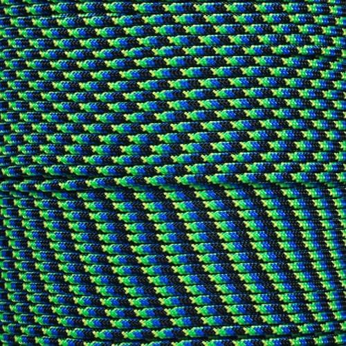 Paracord Planet 275lb Paracord – 3/32 Inch (2.38 mm) Nylon Crafting Cord with 5 Strand Inner Core – Aquatica (10 ft)