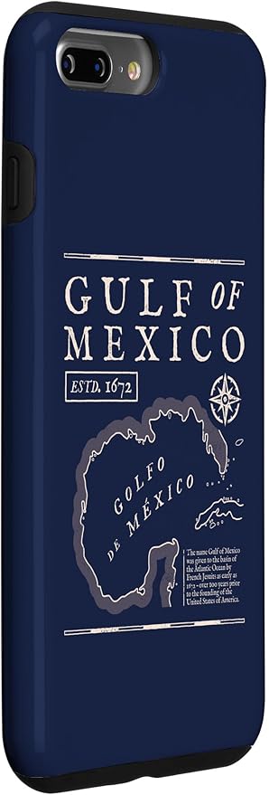 Gulf of Mexico 1672 Historic Map Case for iPhone 7 Plus/8 Plus