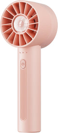 Portable Mini Handheld Turbo Fan, 4 Speed High Velocity Personal [Max 16H Cooling Time], Rechargeable Purse Travel Essentials for Vacation/Beach/Trip - Pink