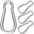 Carabiner, Heavy Duty Galvanized Steel Spring Snap Hook Carabiner Clips with 1350LBS Holding Capacity, Ideal for Outdoor, Hammock, Swing and Travel (M14 5.5Inch, 4PCS)