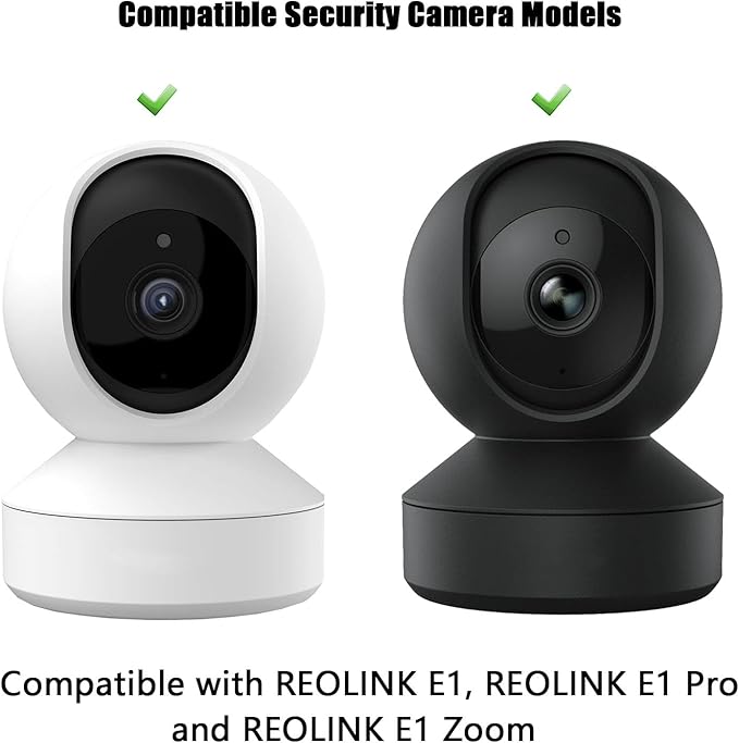 2 Pack Wall Mount Compatible with Reolink E1/E1 Pro Camera, Adjustable Wall Mount Bracket Indoor and Outdoor Security Mount 180 Degree with 1/4 inch Thread(Camera is NOT Included)