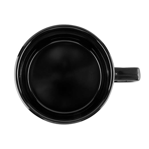 G.E.T. BF-080-BK-EC Melamine Shatter-Resistant Mug/Coffee Cup, 11 Ounce, Black (Set of 4)