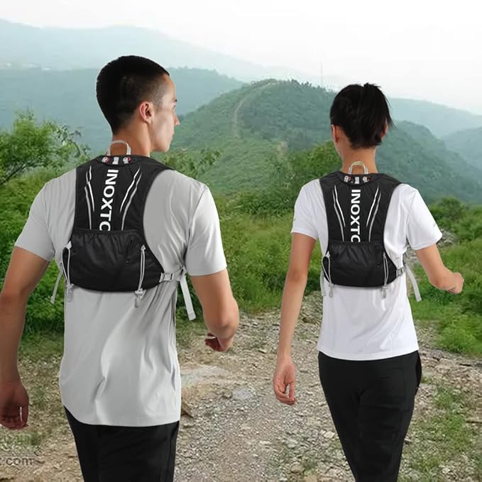 IX INOXTO Running Hydration Vest for Men Women Water Backpack for Running 3L Running Hydration Pack for Trail Running Marathon Race Hiking