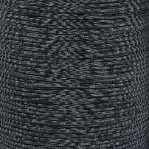 Paracord Planet 100 Feet Hanks Parachute 550 Cord Type III 7 Strand Paracord Black