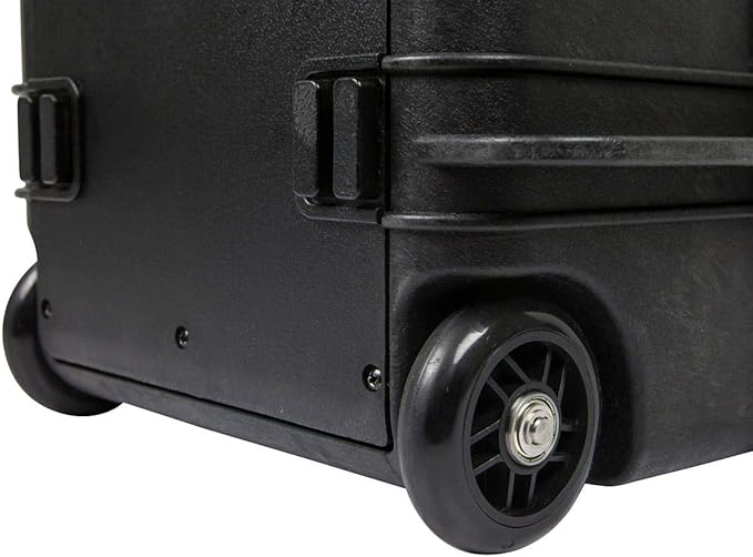 Monoprice Weatherproof Hard Case - 22 x 14 x 10 Inches, with Wheels and Customizable Foam, Shockproof, IP67, Ultraviolet and Impact Resistant Material, Black - Pure Outdoor Collection