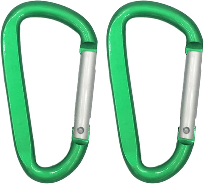 LESHIRY Large Carabiners Keychain 3" Aluminum D Shape Premium Durable D-Ring Carabiner Clip Hook Camping Accessories Snap Link Key Chain Durable Improved Design