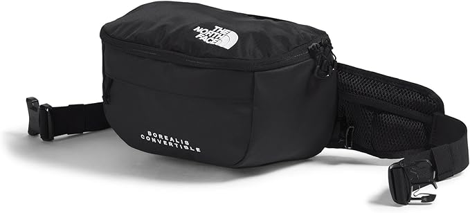 The North Face Borealis Convertible Pack - Commuter Laptop Backpack, Removable Lumbar Pack, Water Repellent Finish, TNF Black/TNF Black, One Size