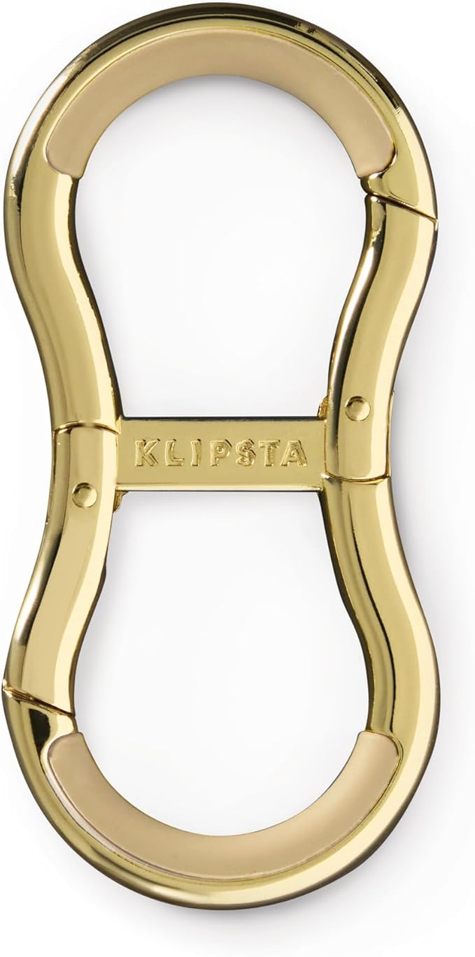 LINK Connector Clip. Women’s Keychain Clip, Fashion Carabiner for Purses & Tote Bags. 2 Secure Hooks, Holds 22lbs
