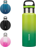 BJPKPK Insulated Water Bottle 18OZ Stainless Steel Water Bottle with Handle Double Walls Vacuum Insulated BPA Free Flask, Bamboo Grove