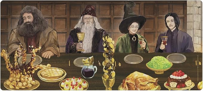 Head Case Designs Officially Licensed Harry Potter Hagrid, Albus, Minerva, Snape Graphics 37.4 x 15.75 x 0.16 inches (900 x 400 mm) - XL Gaming Office Desk PC Keyboard Mouse Mat Pad